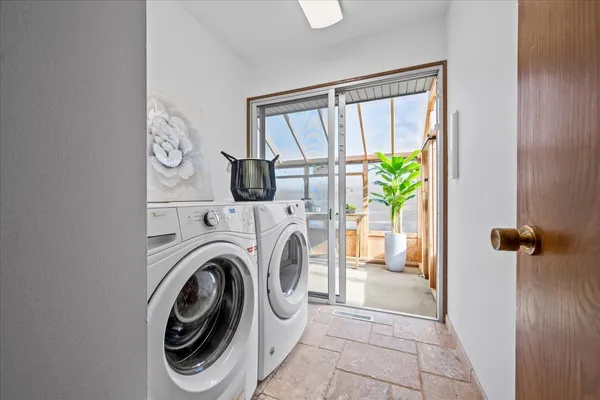 a very nice looking room with a large window