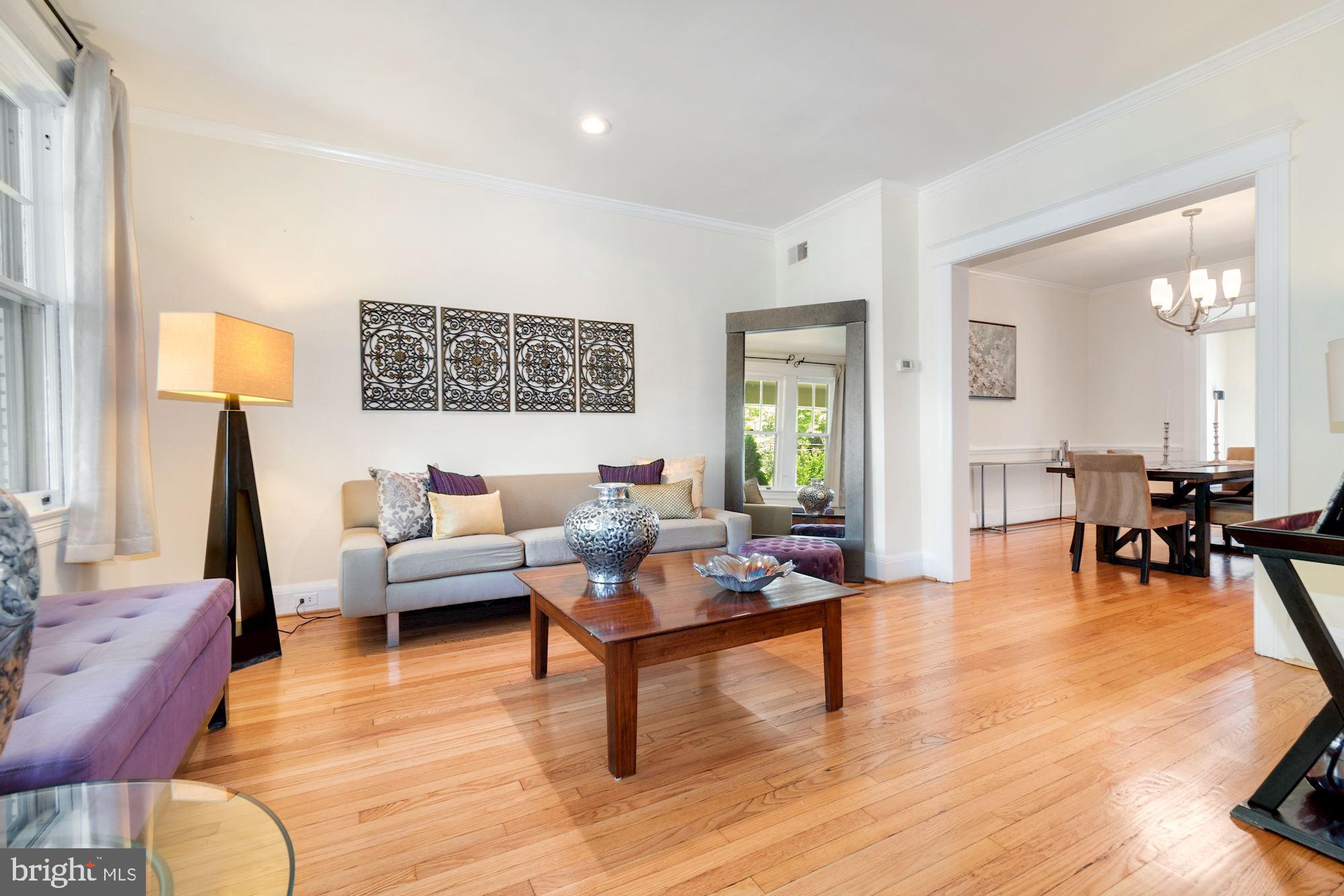 2300 Tunlaw Road Northwest Washington, DC 20007 - Photo 4 of 30 Over-sized & bright front living