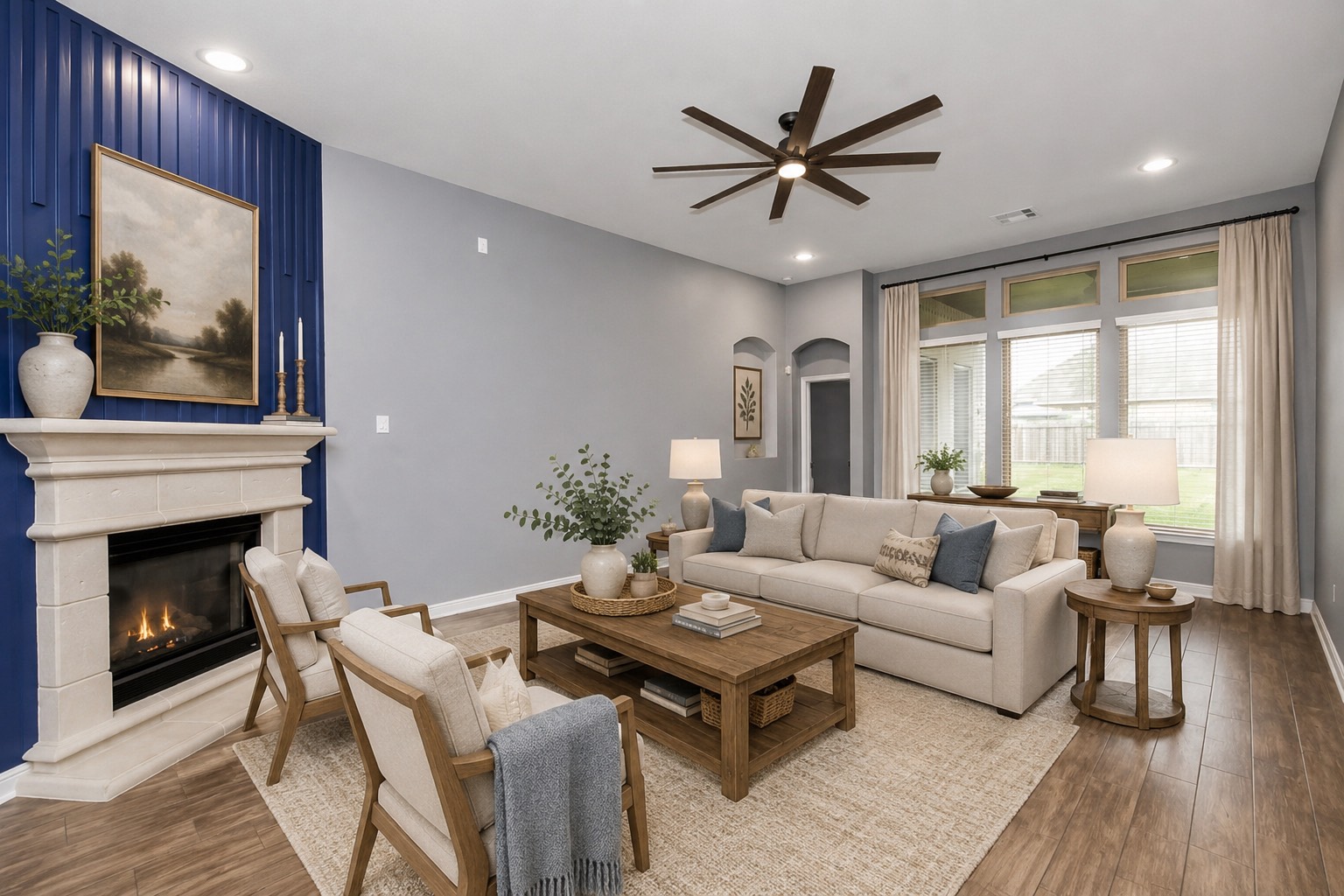 24523 Eucalyptus Way Spring, TX 77373 - Photo 8 of 32 Virtually Staged Living Room