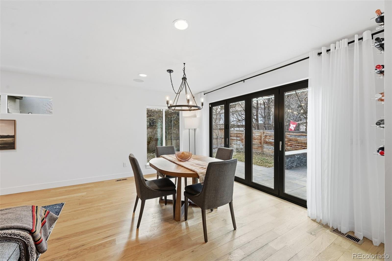 2757 South Steele Street Denver, CO 80210 - Photo 13 of 50 a view of a dining room with furniture window and wooden floor