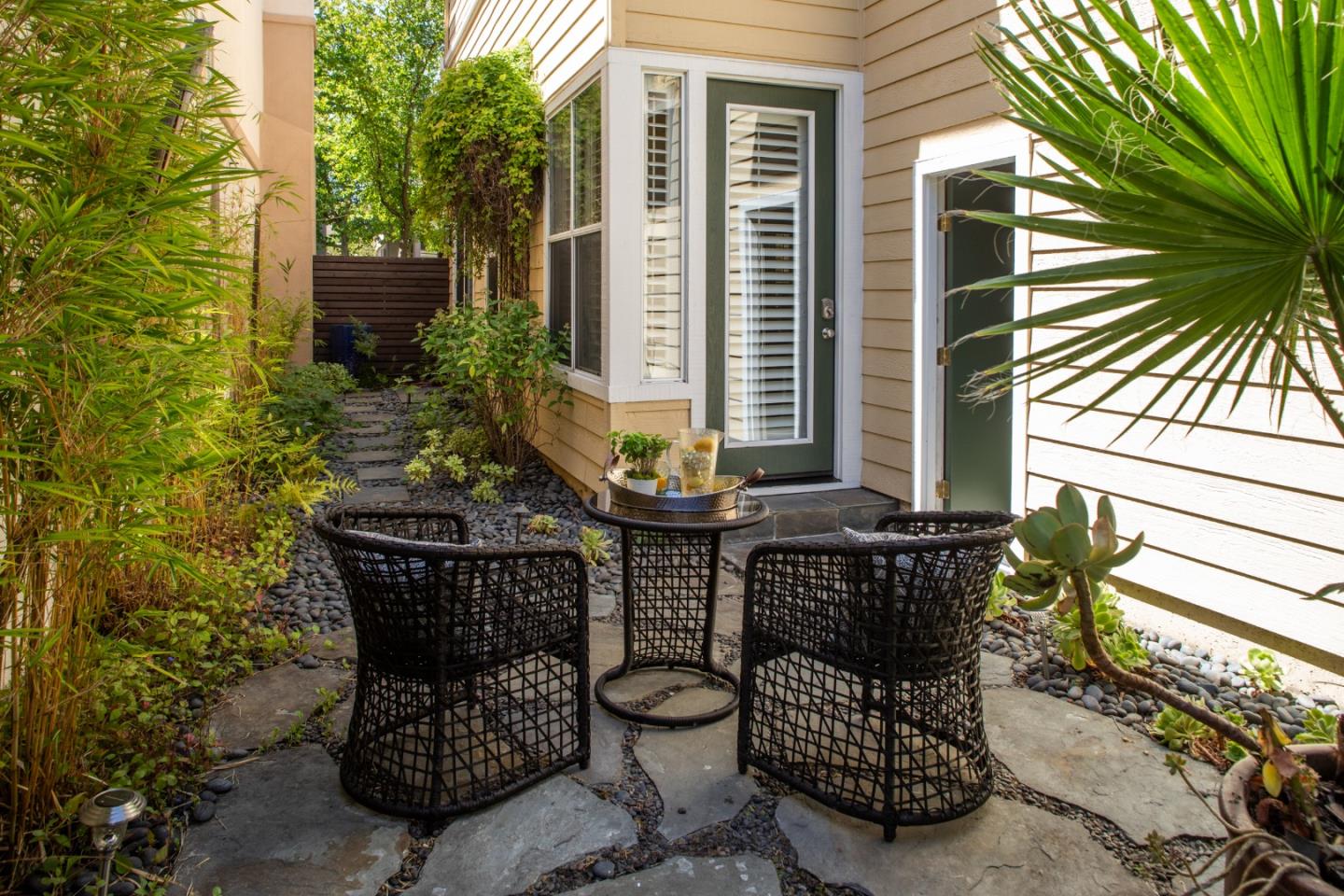 555 Front Lane Mountain View, CA 94041 - Photo 26 of 31 a view of backyard with outdoor seating and plants