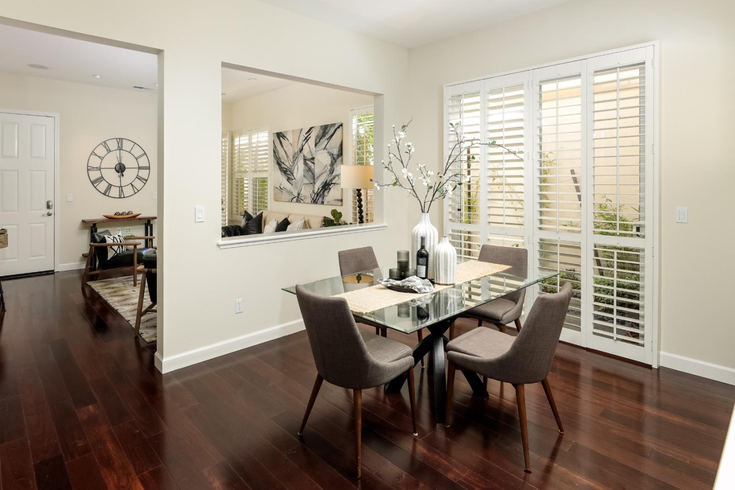 555 Front Lane Mountain View, CA 94041 - Photo 9 of 31 a view of a dining room with furniture window and wooden floor