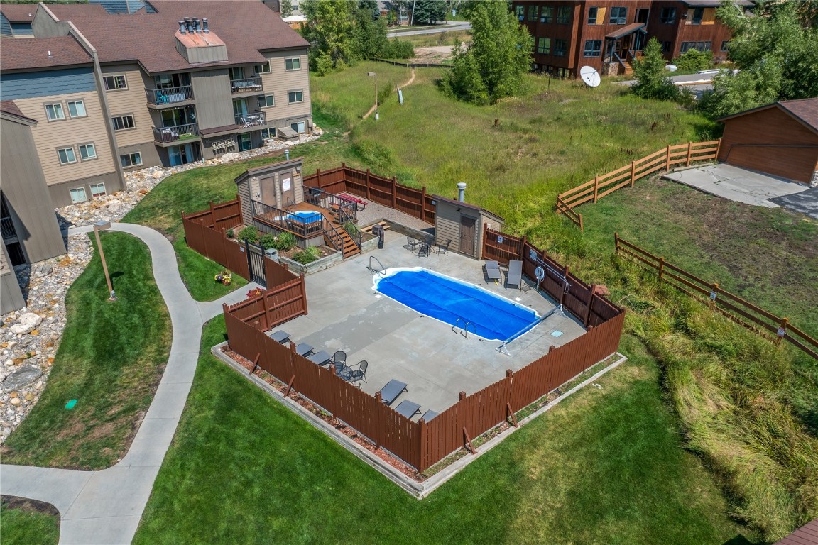 1565 Shadow Run Frontage, Unit B103 Steamboat Springs, CO 80487 - Photo 27 of 28 an aerial view of a house