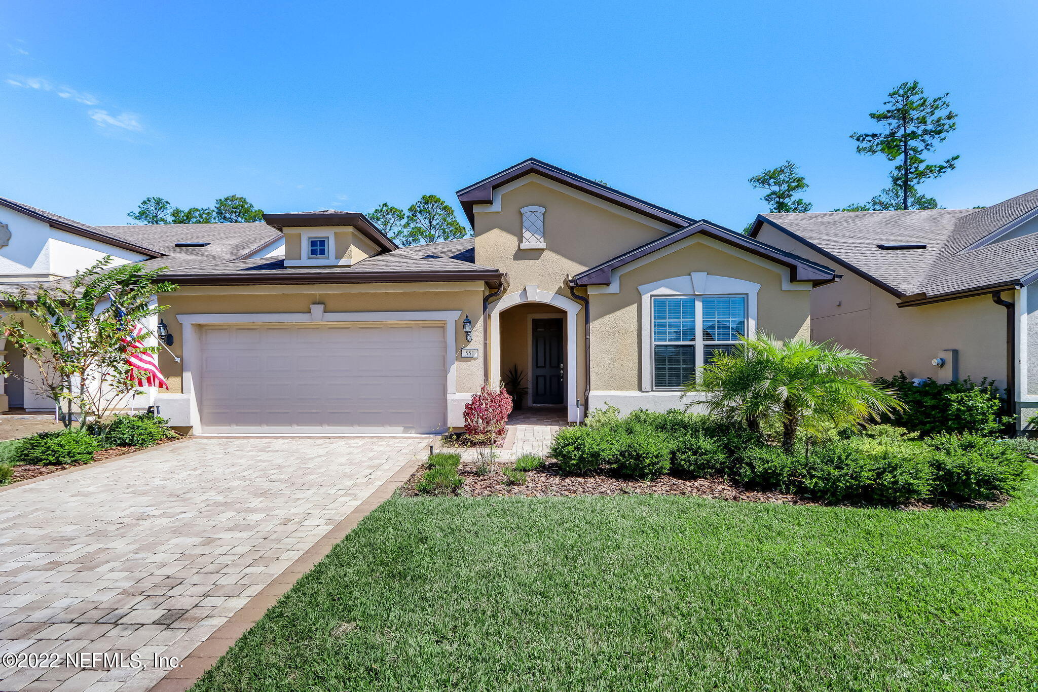 frontof house with full driveway