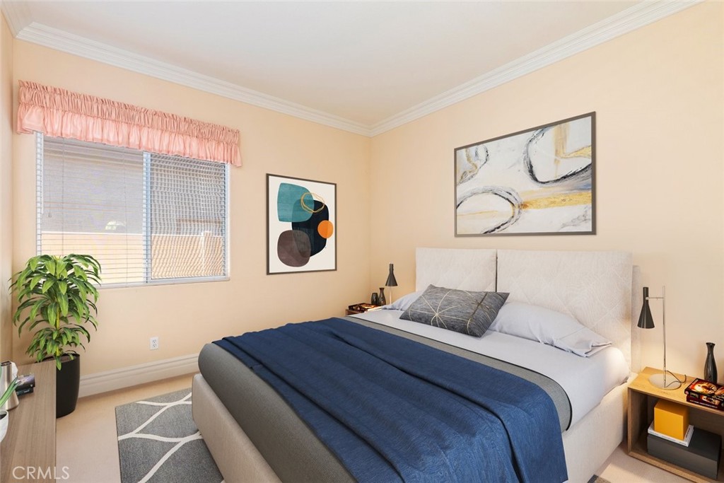 29546 Winding Brook Drive Menifee, CA 92584 - Photo 10 of 21 a bedroom with a bed and a painting on the wall