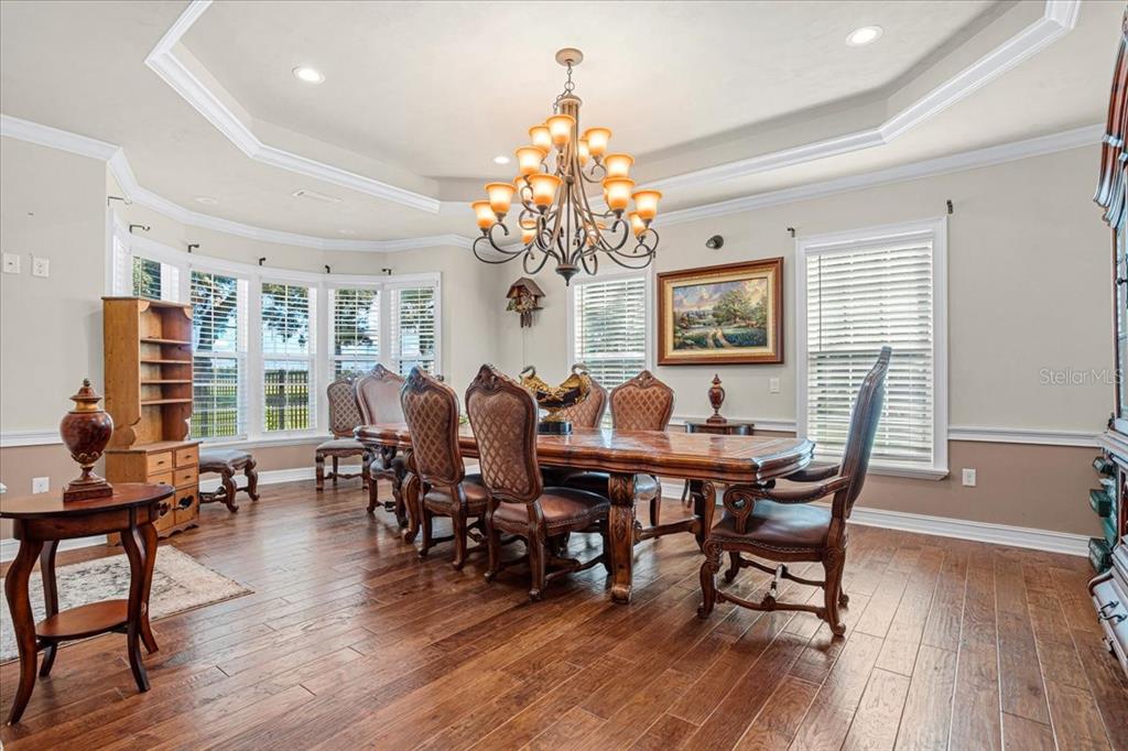 4107 Southwest State Road 45 Newberry, FL 32669 - Photo 32 of 100 a view of a dining room with furniture window and wooden floor