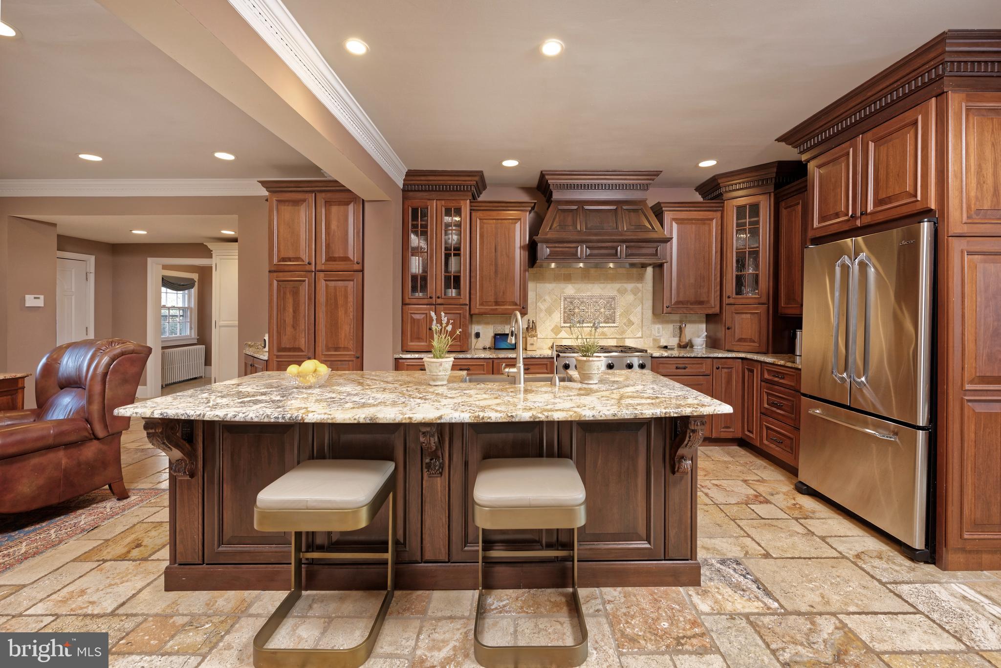 5299 Keyser Road Hume, VA 22639 - Photo 12 of 64 Gourmet kitchen has large island with granite