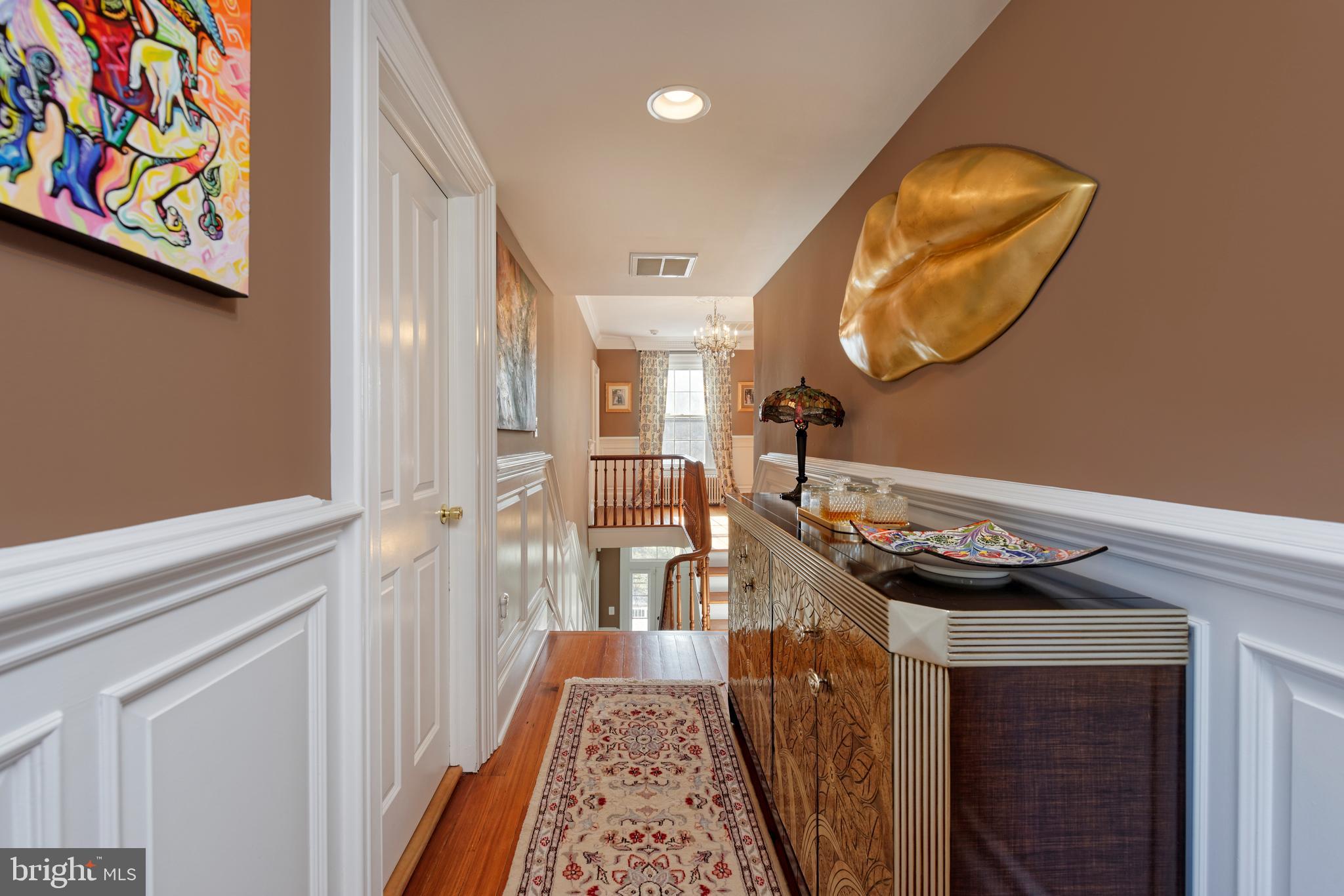 5299 Keyser Road Hume, VA 22639 - Photo 36 of 64 View of upper hallway landing with wainscotting