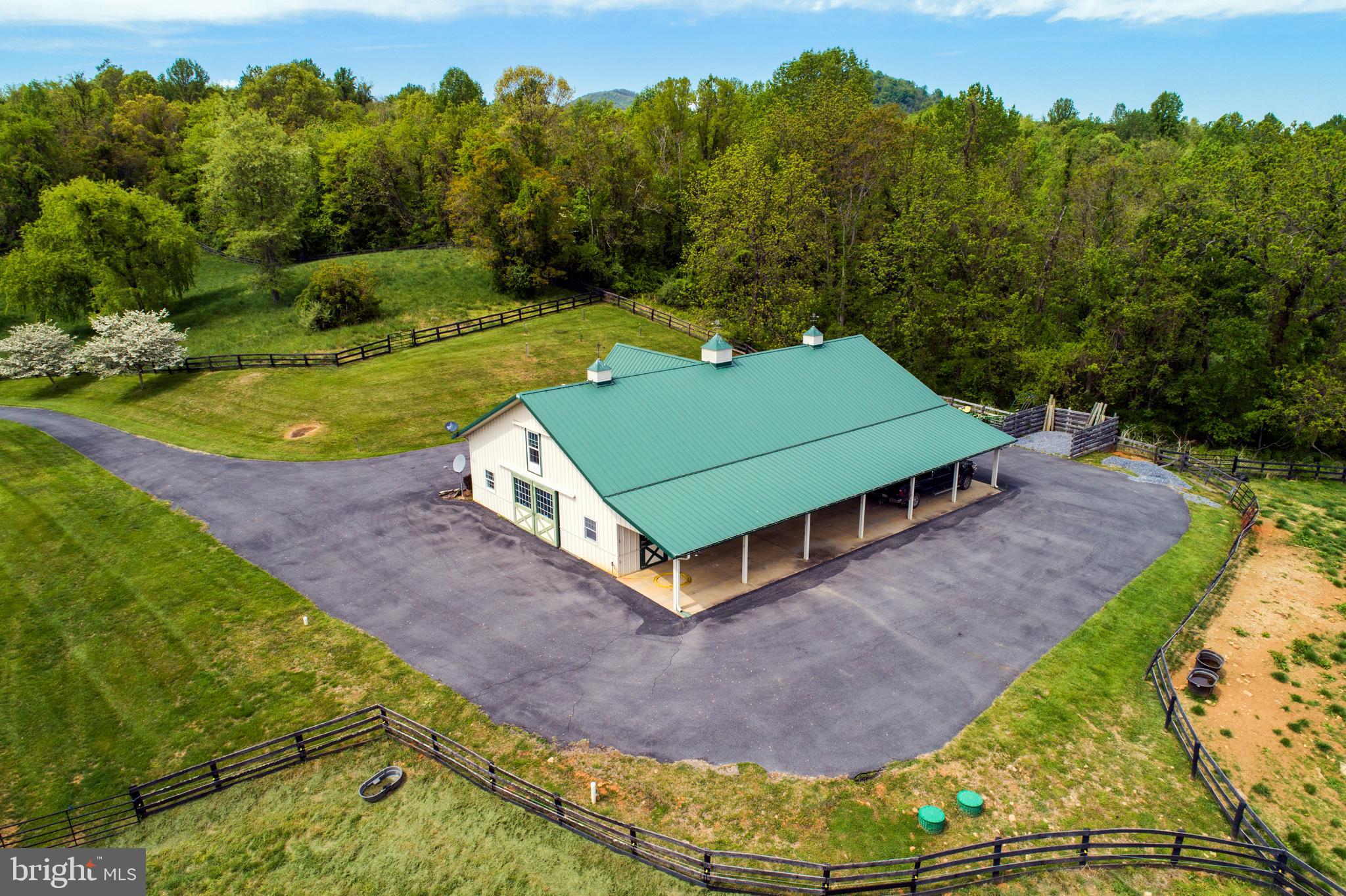 5299 Keyser Road Hume, VA 22639 - Photo 56 of 64 Aerial view showing plenty of parking around barn