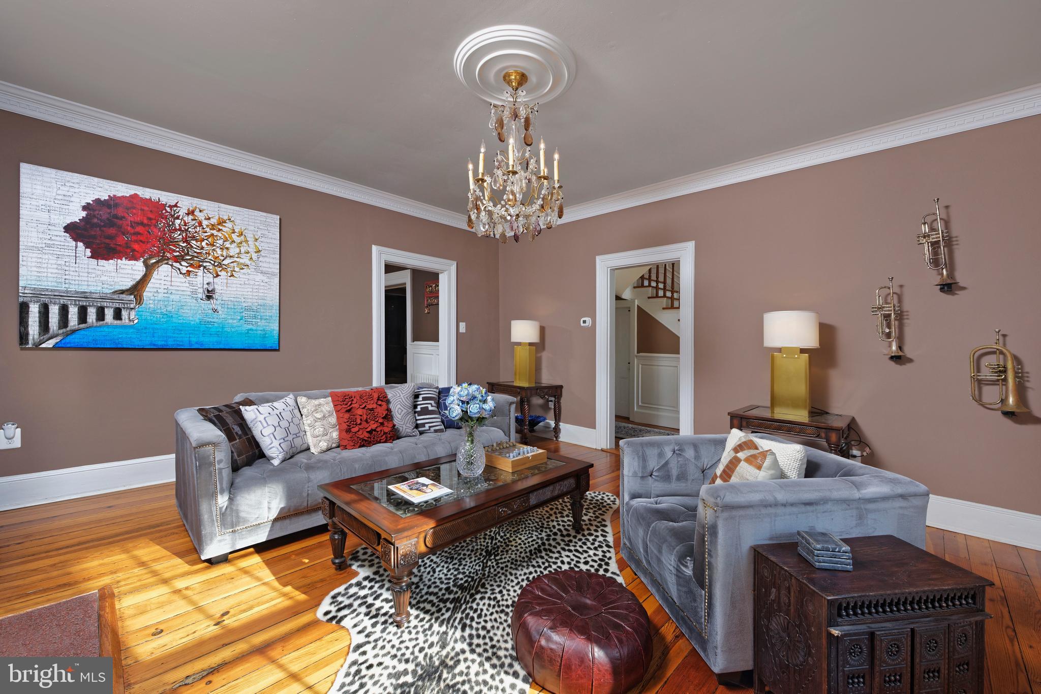 5299 Keyser Road Hume, VA 22639 - Photo 7 of 64 Formal Living Room has an antique chandelier
