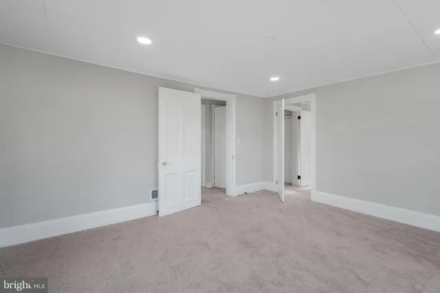 a view of an empty room