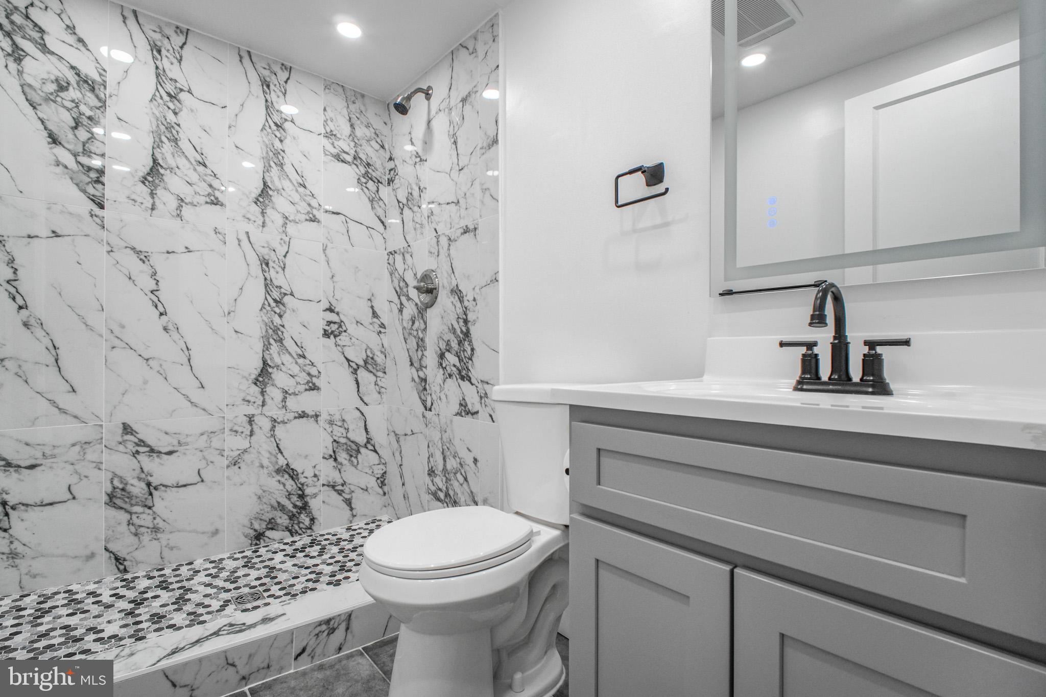 125 High Street Luray, VA 22835 - Photo 17 of 31 a bathroom with a sink a toilet and shower