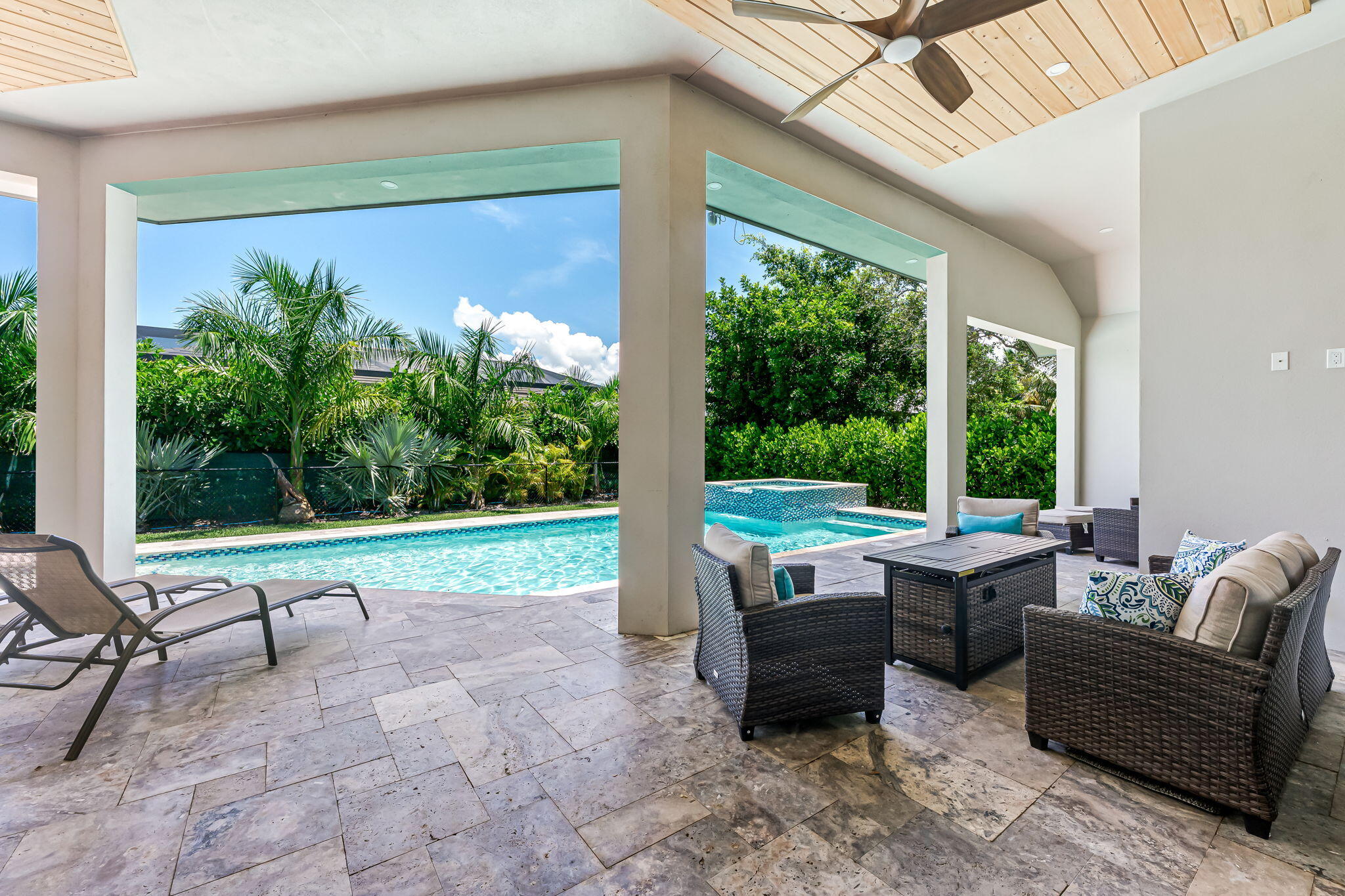 1362 San Marco Road Marco Island, FL 34145 - Photo 33 of 45 a living room with patio furniture and garden