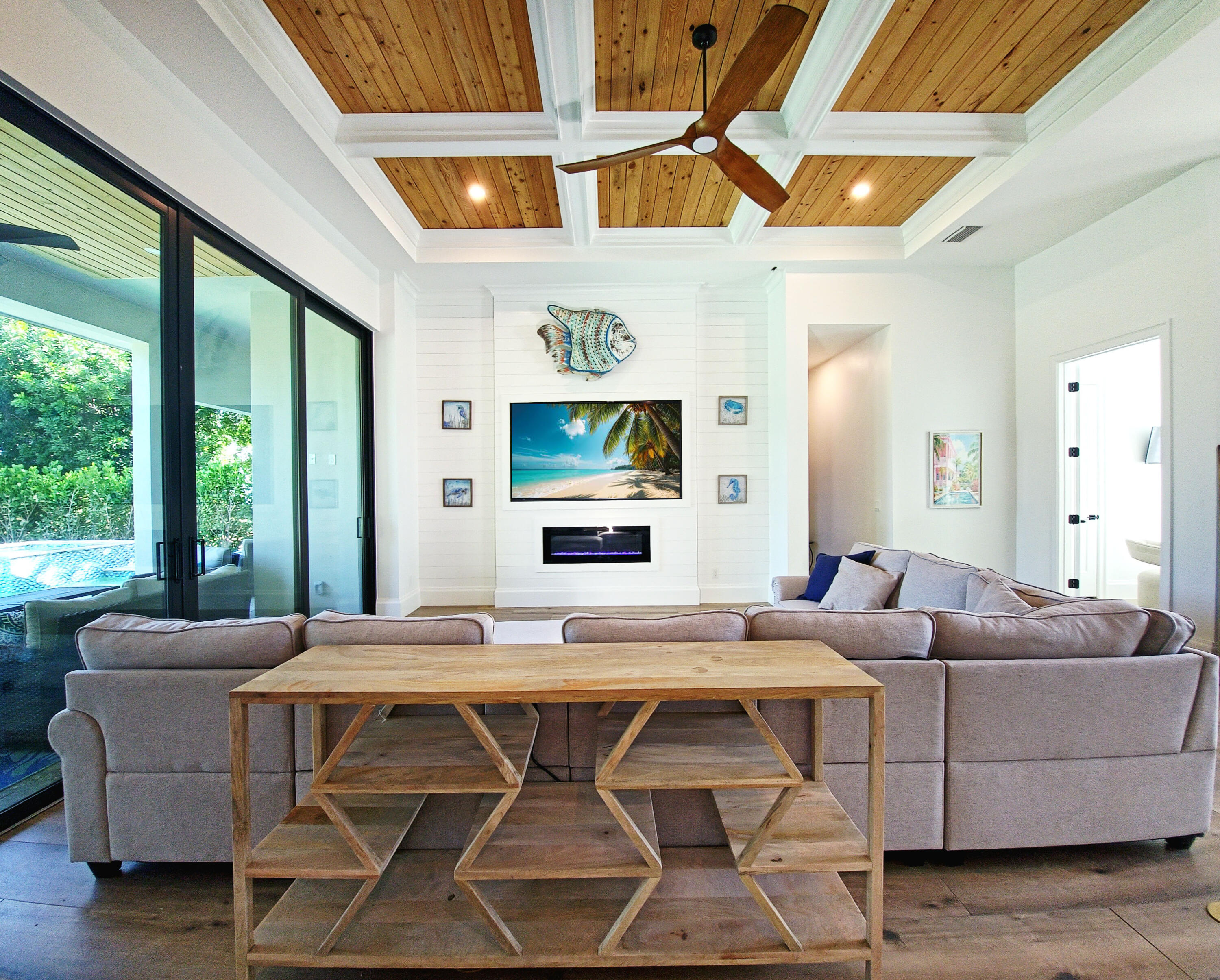 1362 San Marco Road Marco Island, FL 34145 - Photo 9 of 45 a living room with furniture a flat screen tv and a large window