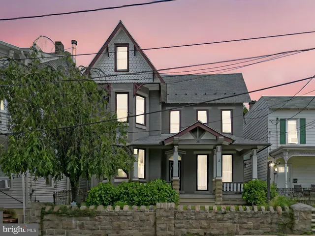 a front view of a house