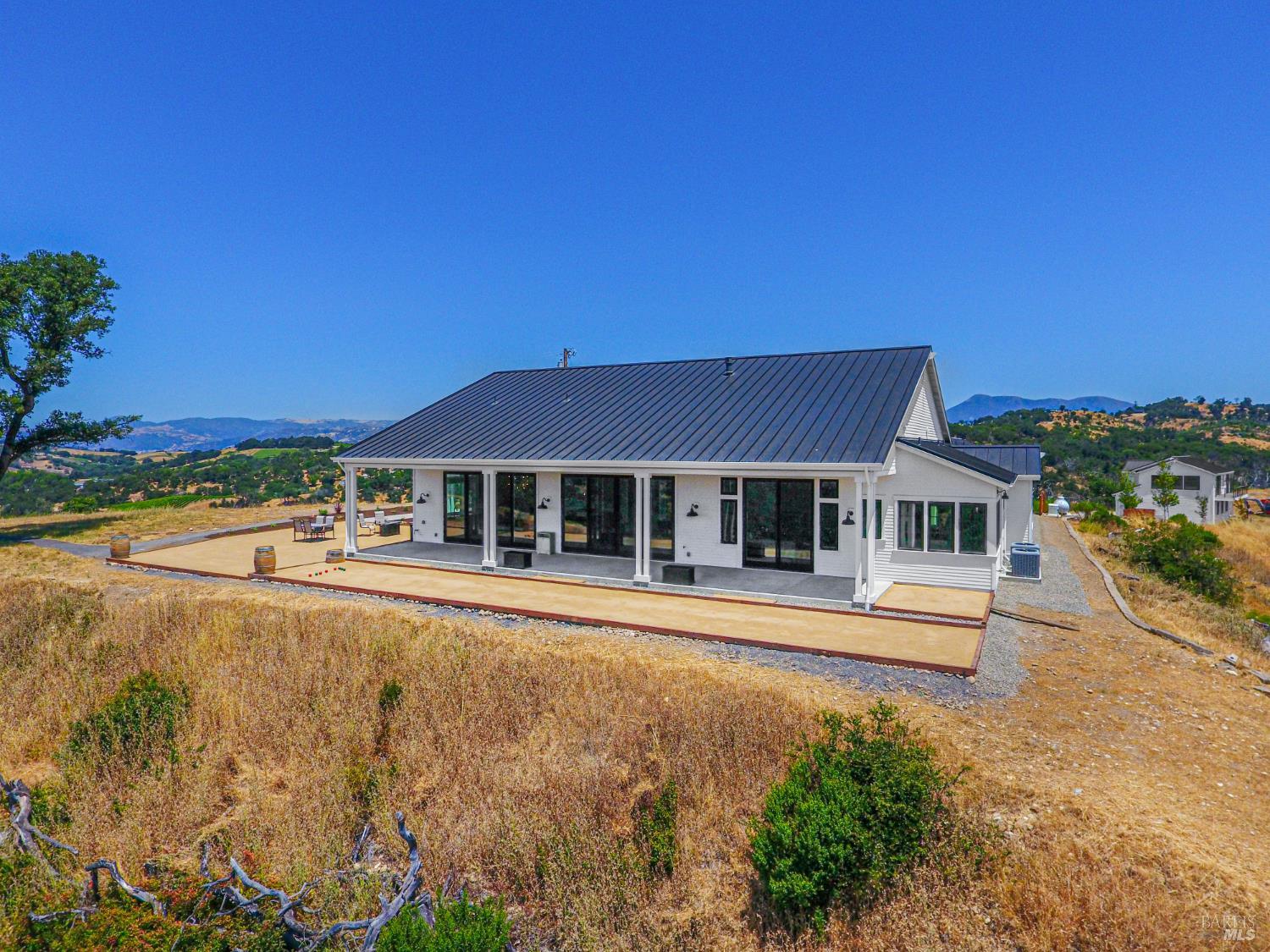 9110 Chalk Hill Road Healdsburg, CA 95448 - Photo 8 of 59 Main house with ADU and Additional Garage in Background