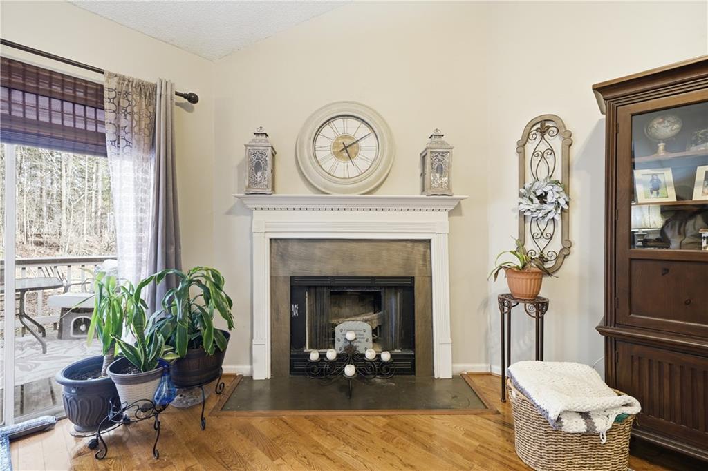 291 Buck Boulevard Southeast Calhoun, GA 30701 - Photo 19 of 32 a living room with furniture a fireplace and a potted plant