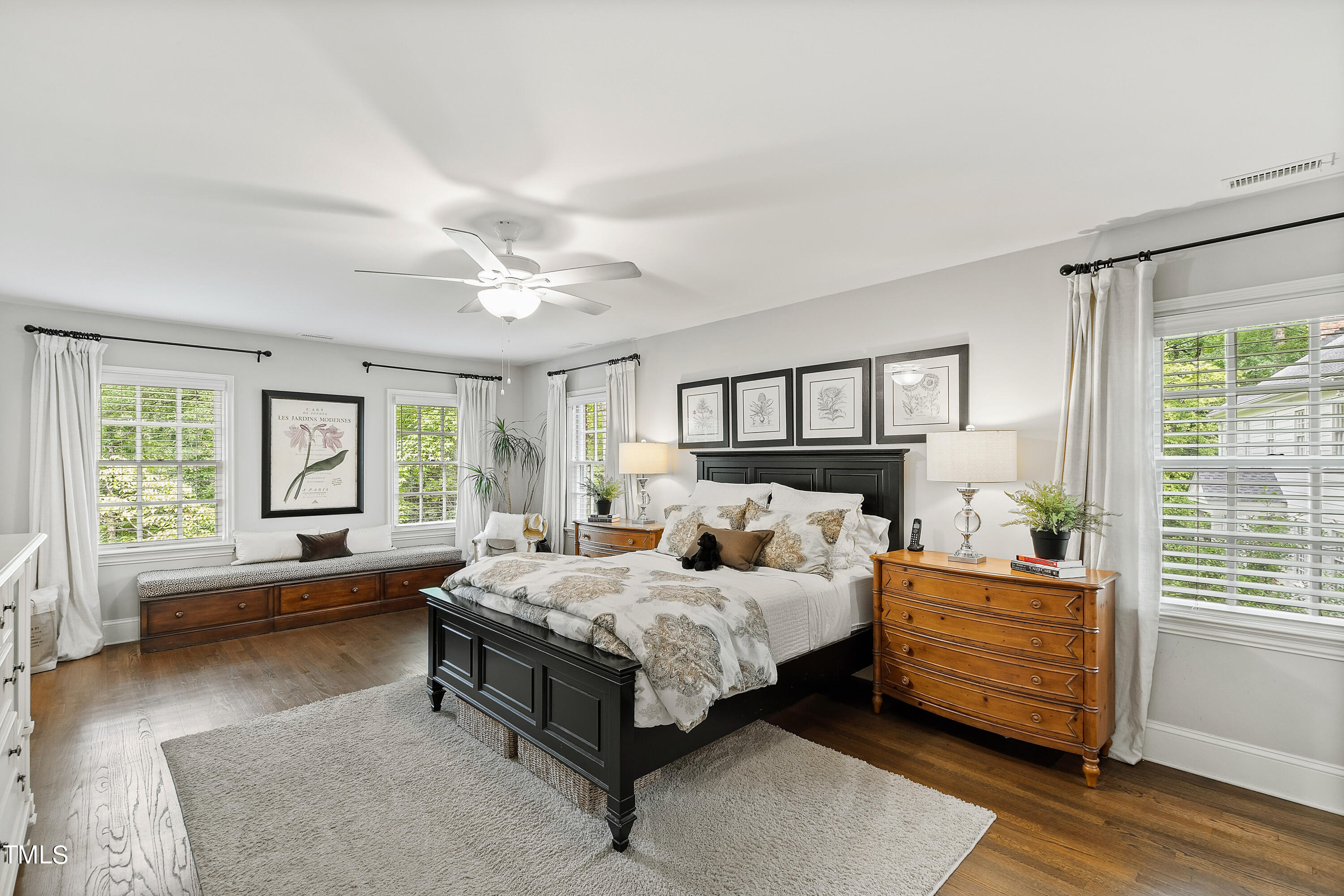 612 Marlowe Road Raleigh, NC 27609 - Photo 11 of 60 a bedroom with a bed and a window