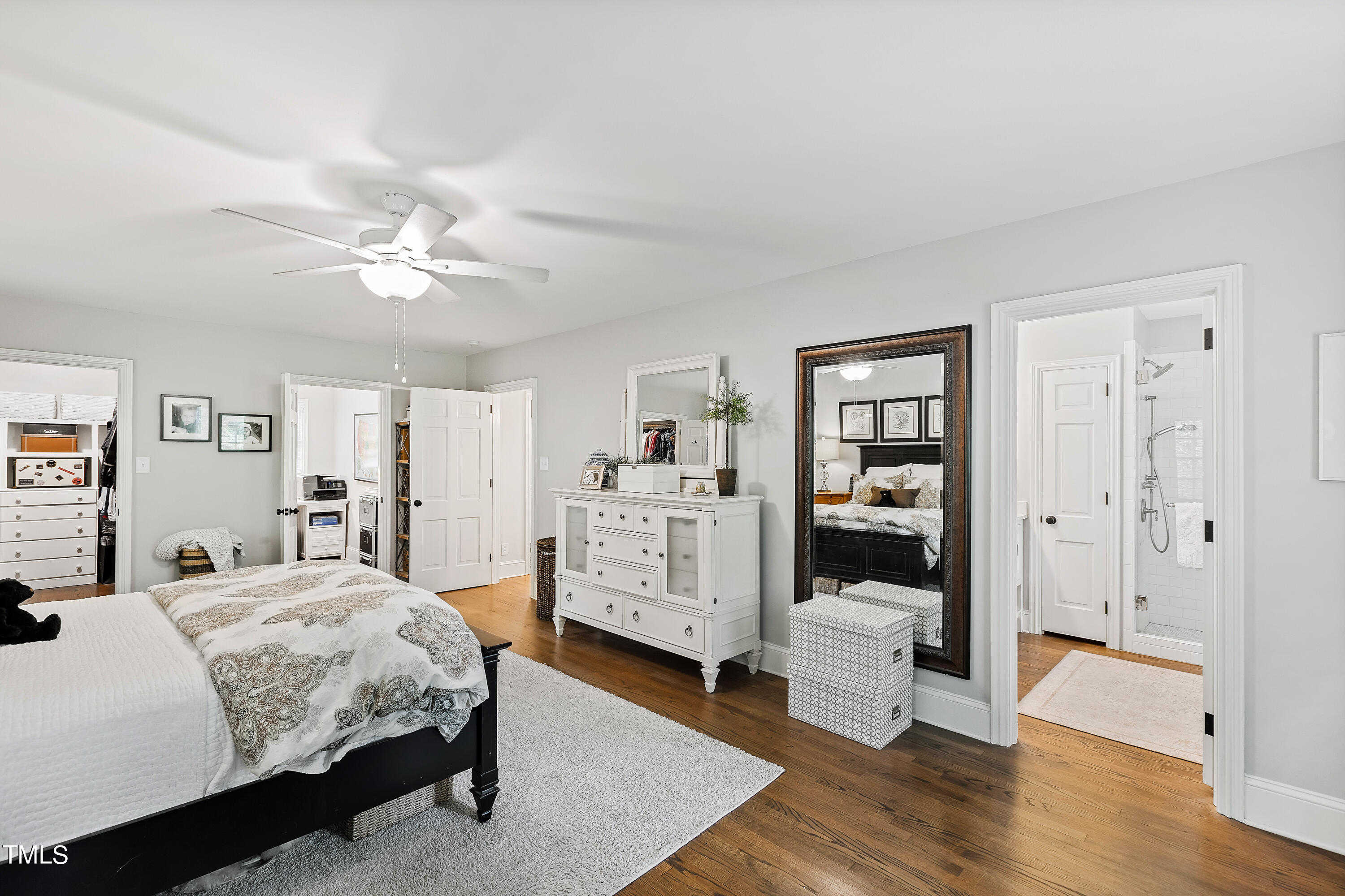 612 Marlowe Road Raleigh, NC 27609 - Photo 25 of 60 a bedroom with a white bed and white walls