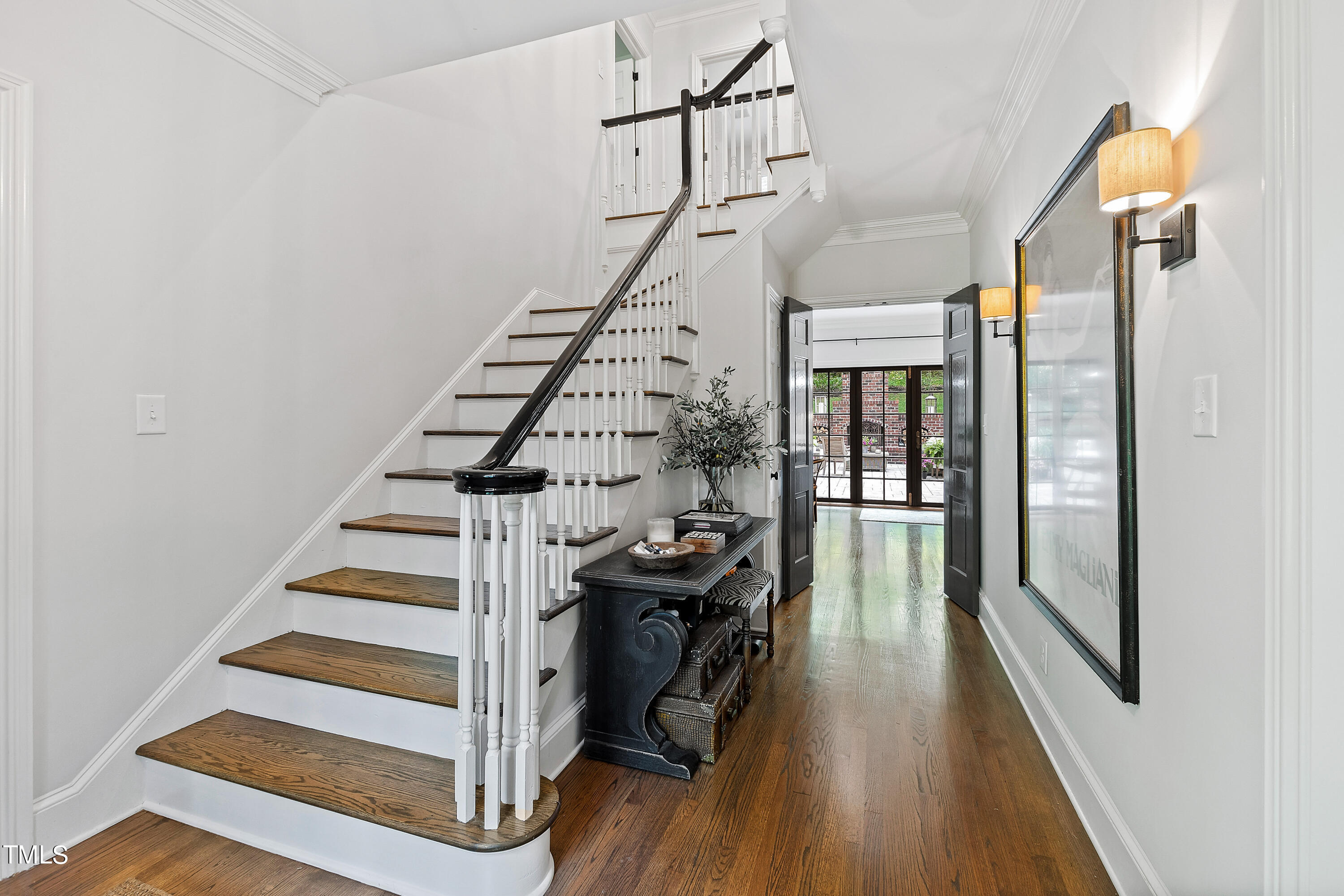 612 Marlowe Road Raleigh, NC 27609 - Photo 10 of 60 a view of entryway and hall with wooden floor