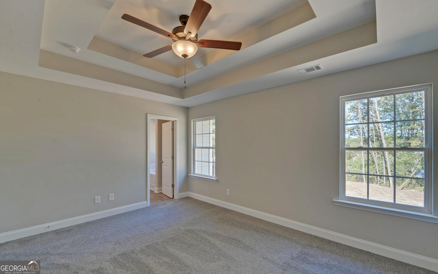 2994 Cannon Bridge Road Demorest, GA 30535 - Photo 12 of 36 an empty room with windows and fan
