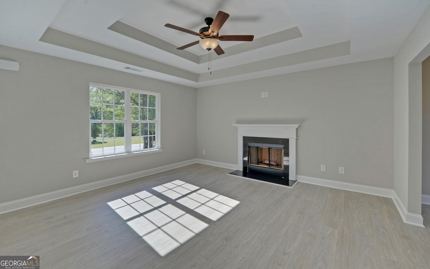 2994 Cannon Bridge Road Demorest, GA 30535 - Photo 7 of 36 an empty room with windows and ceiling fan