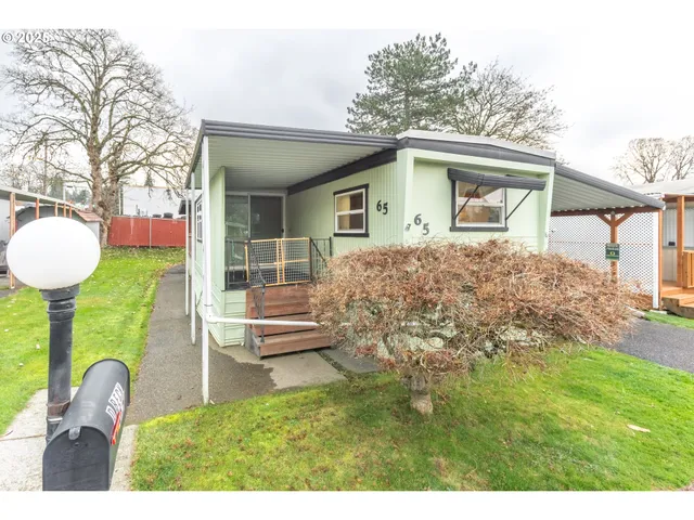 a house view with a garden space