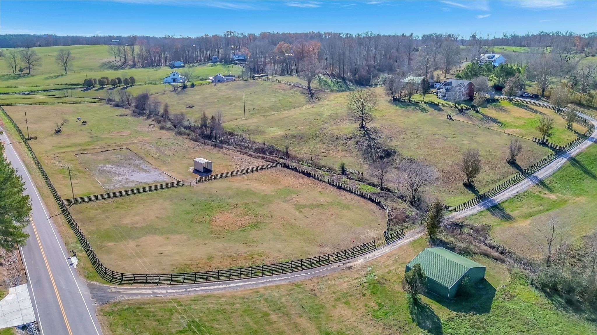 6353 Gordon Lawrence Road Santa Fe, TN 38482 - Photo 4 of 29 an aerial view of a swimming pool