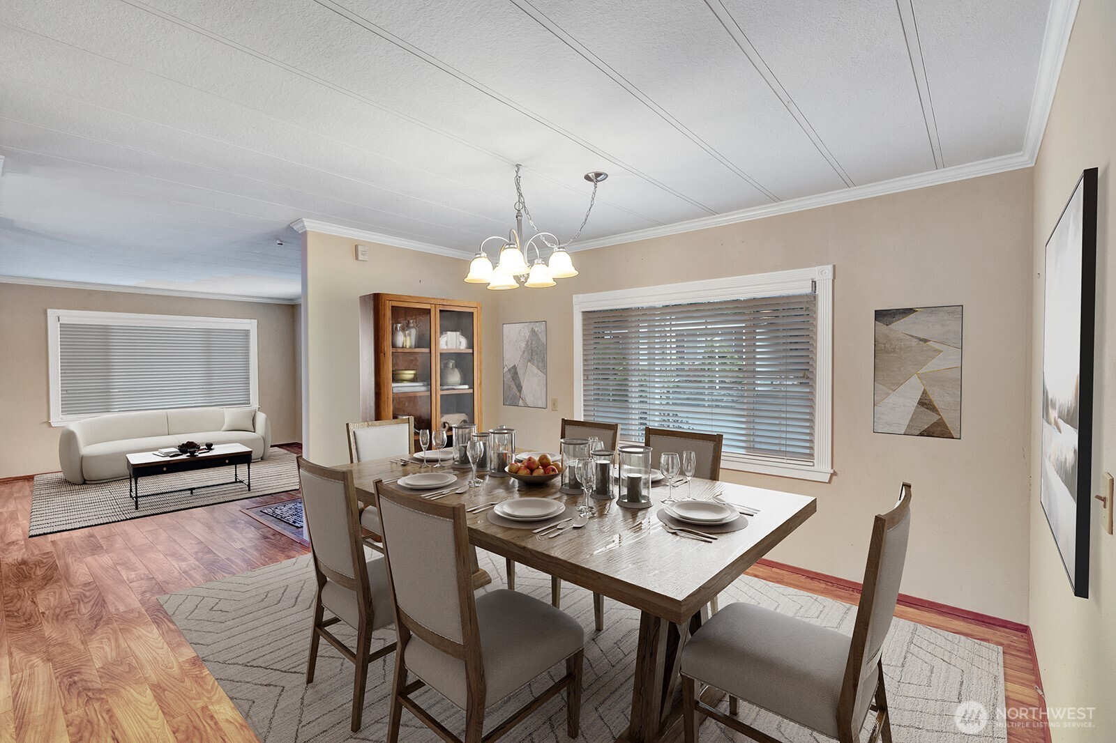 2500 Alder Street, Unit 16 Milton, WA 98354 - Photo 4 of 20 a view of a dining room with furniture and a chandelier
