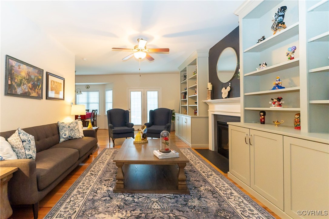 3206 Rimswell Court Midlothian, VA 23112 - Photo 10 of 38 Living room featuring dark wood-type flooring and
