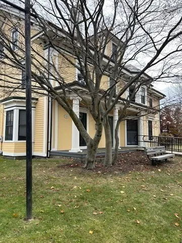 a car parked in front of a building
