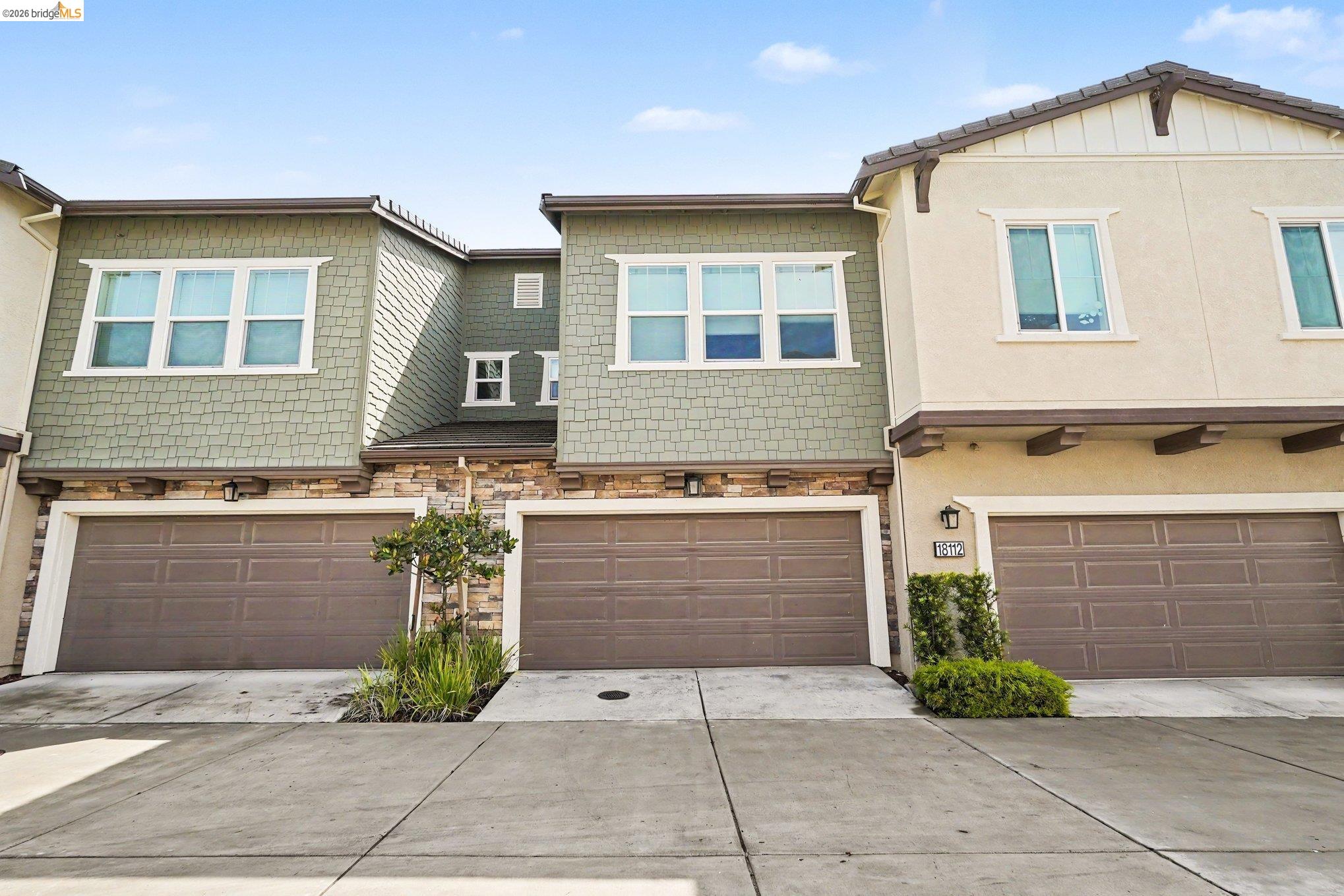 18210 Argento Loop San Ramon, CA 94583 - Photo 36 of 43 Townhome exterior featuring varied siding materials including shake and stucco finishes