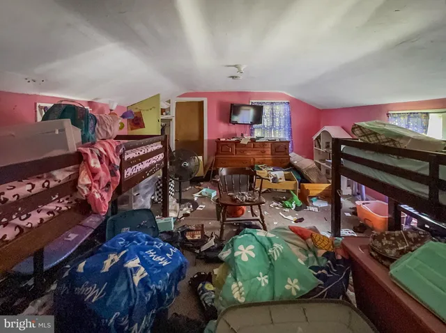 a room with musical instruments and air hockey table