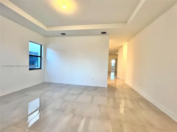 a view of an empty room