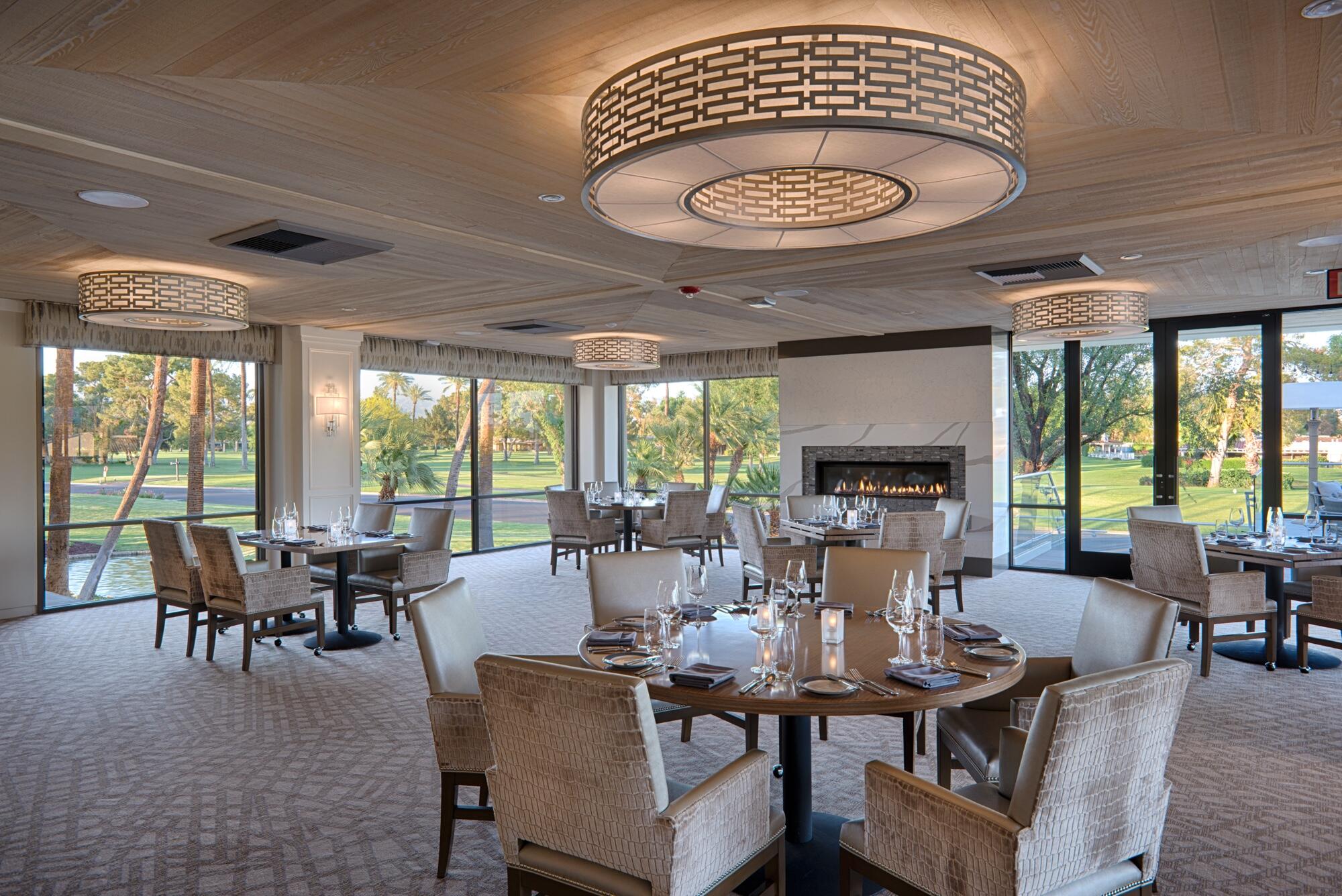 27 Cornell Drive Rancho Mirage, CA 92270 - Photo 44 of 58 a view of a dining room with furniture window and outside view