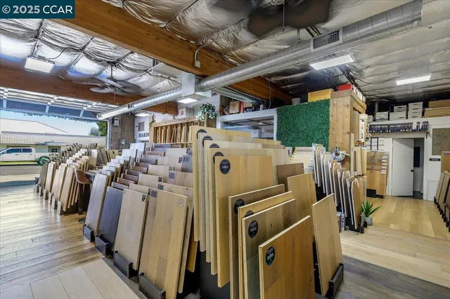 a view of a storage room