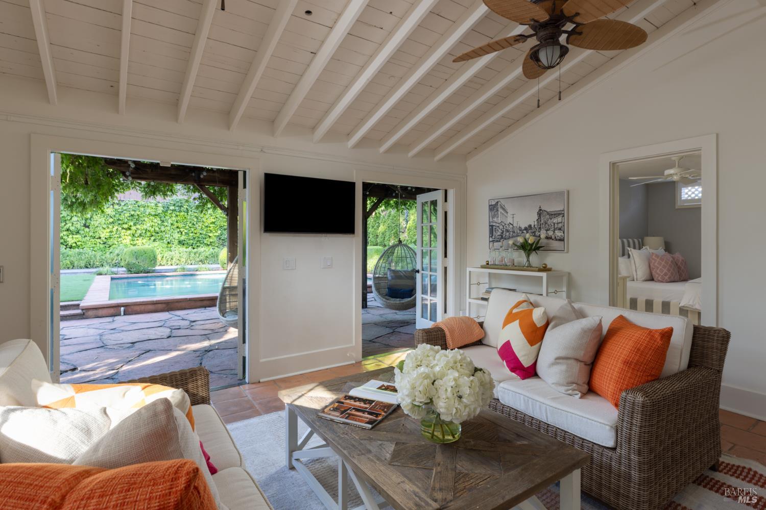 1410 Adams Street St. Helena, CA 94574 - Photo 33 of 46 a living room with furniture and a large window