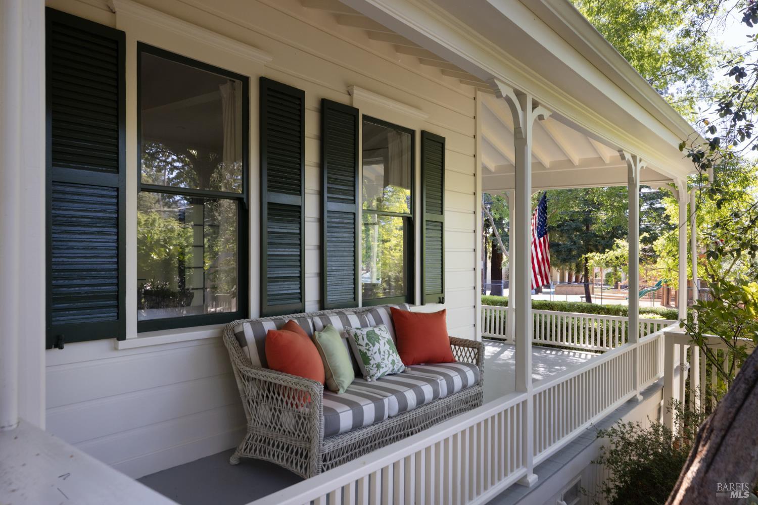 1410 Adams Street St. Helena, CA 94574 - Photo 43 of 46 a balcony with furniture and a potted plant