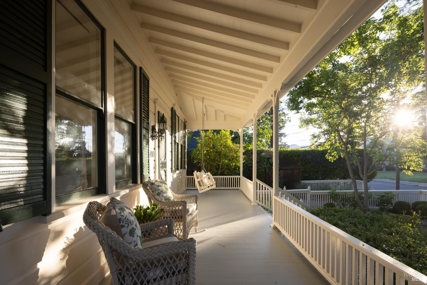 1410 Adams Street St. Helena, CA 94574 - Photo 9 of 46 a balcony with chairs and a table