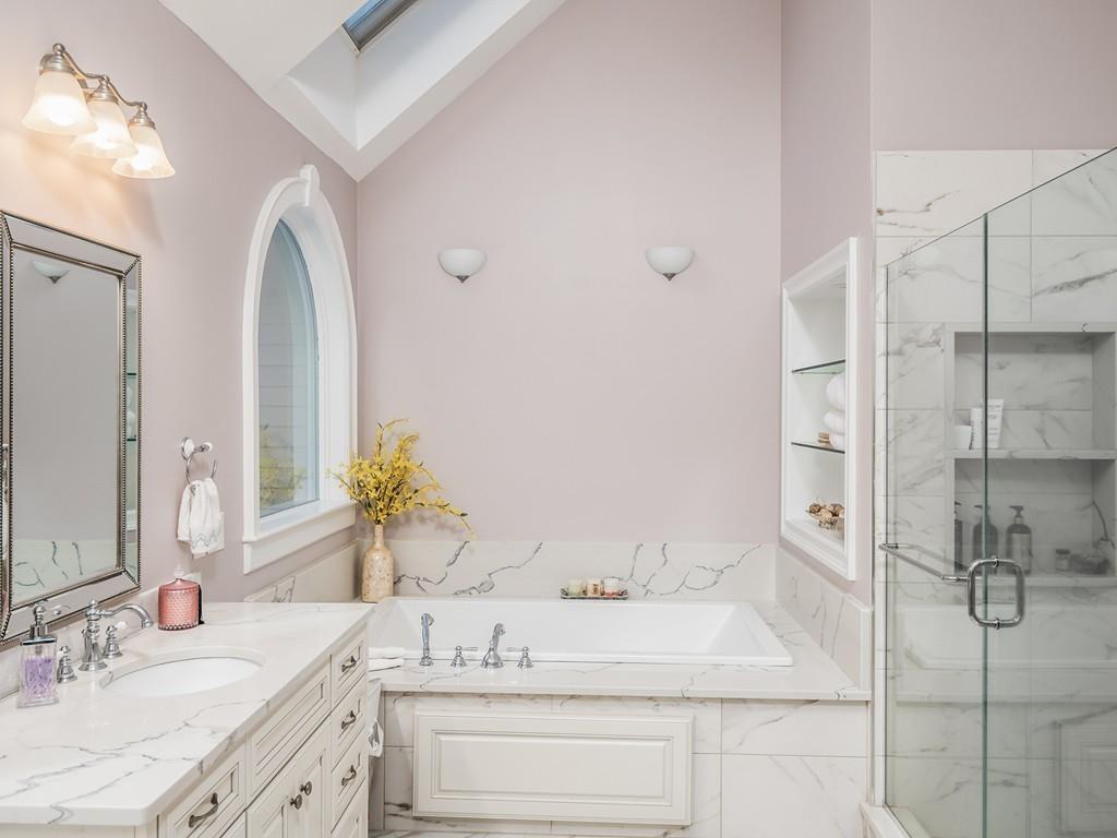 5 Duston Lane Acton, MA 01720 - Photo 24 of 39 a bathroom with a granite countertop sink mirror and double