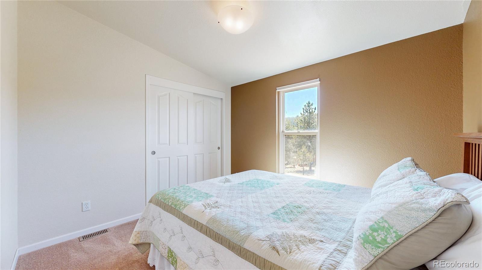 53 O'Brien Road Bailey, CO 80421 - Photo 18 of 49 a bedroom with a bed and a window