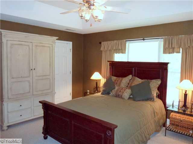 327 Beech Ridge Road Thomasville, NC 27360 - Photo 8 of 13 Master Bedroom. Master Bedroom on 2nd Level. Trey Ceiling w/Celing Fan/Light. Berber Carpet through out the 2nd Level