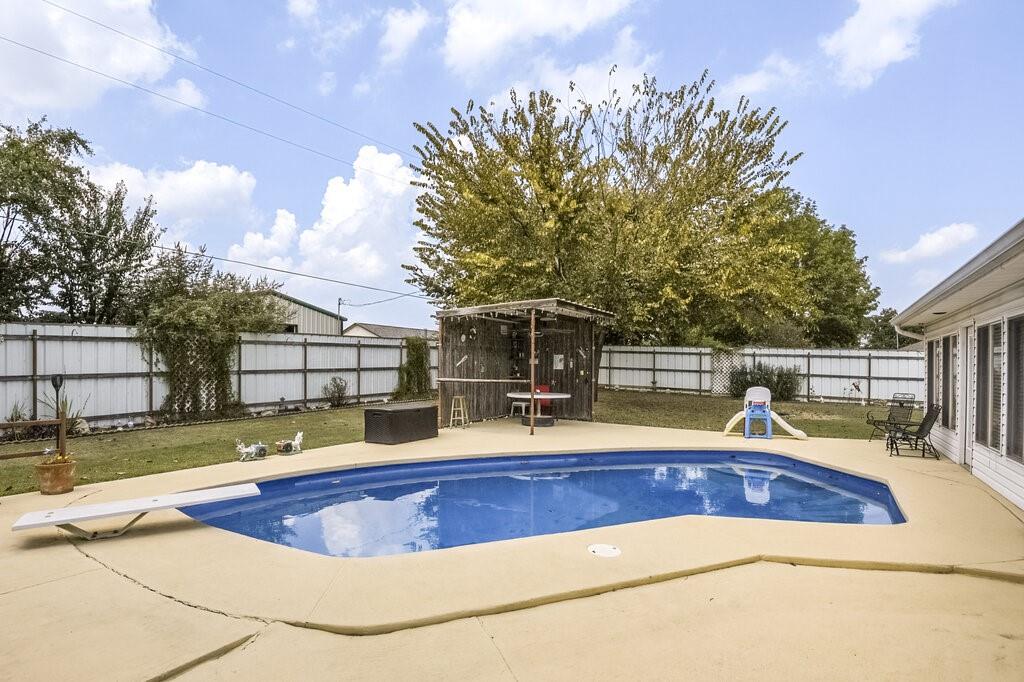 111 Kirk Road Midlothian, TX 76065 - Photo 28 of 40 a view of a swimming pool with a patio