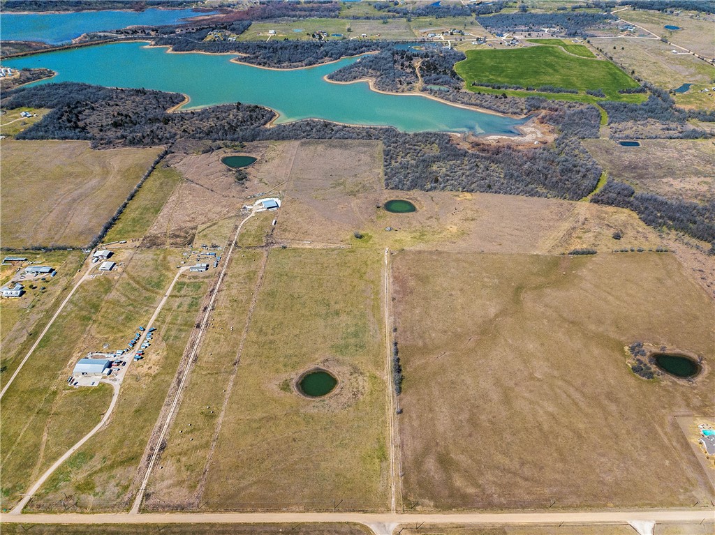1253 Steinke Road Mart, TX 76664 - Photo 12 of 13 Aerial view of sparsely populated area featuring a nearby body of water