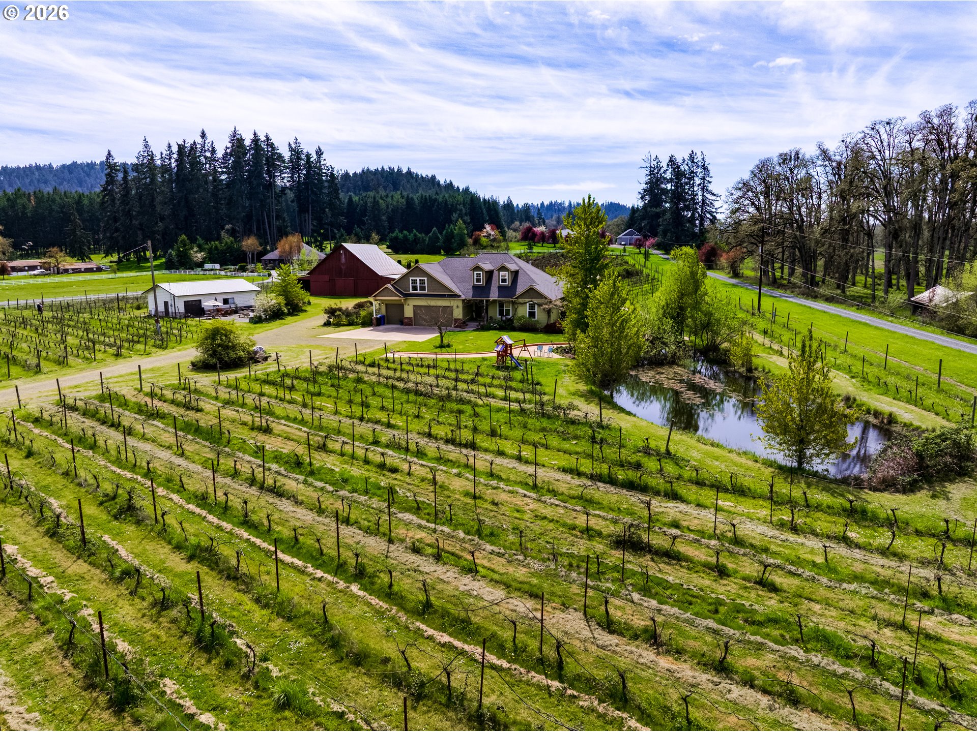 34386 Mathews Road Eugene, OR 97405 - Photo 6 of 48 a view of a garden with houses