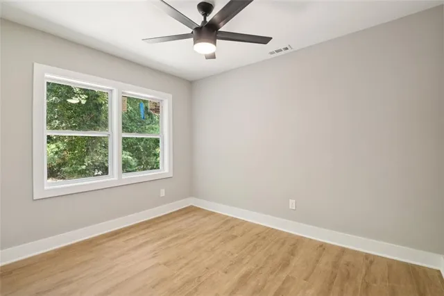 wooden floor in an empty room