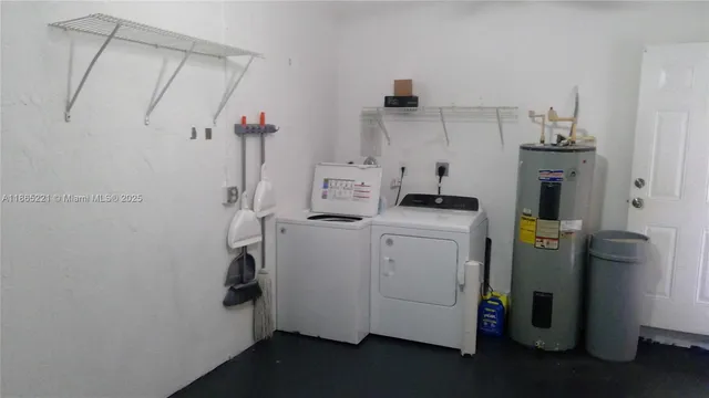 a room with storage and utility