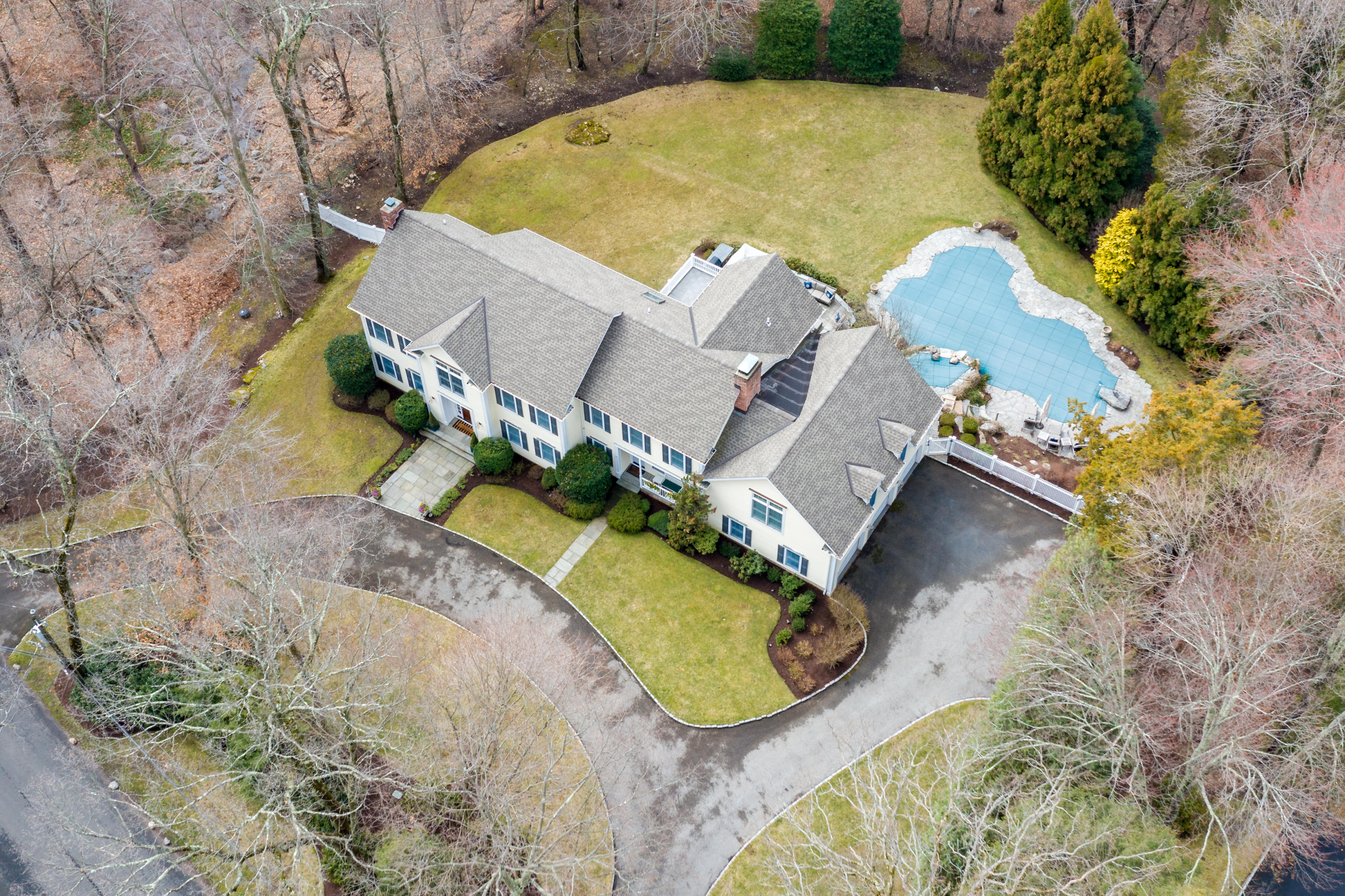 70 Leeuwarden Road Darien, CT 06820 - Photo 1 of 33 70 Leeuwarden Rd aerial temp-01