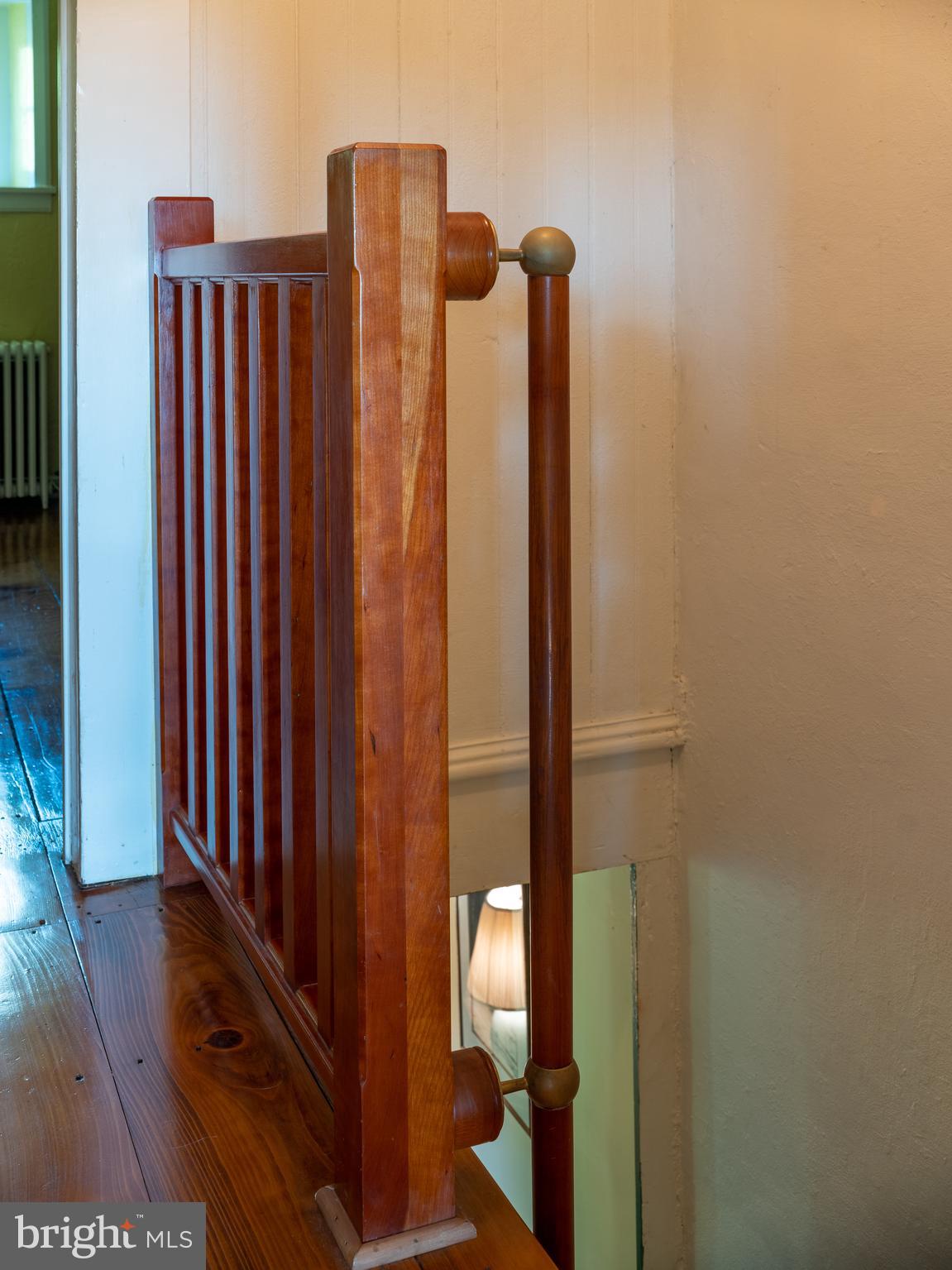 6524 Upper York Road New Hope, PA 18938 - Photo 20 of 40 Custom Wood/Brass Pole Railing