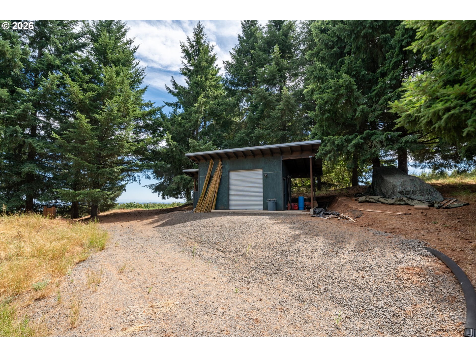 19601 Northeast Trunk Road Dundee, OR 97115 - Photo 1 of 16 a view of a house with a yard and covered with trees